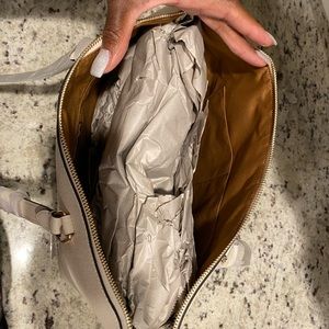 Coach bag, white, large size